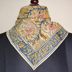 Amber Vine - Kalamkari Cotton Bandana