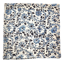 Hazel Blooms  - Kalamkari Cotton Bandana (KK1494)