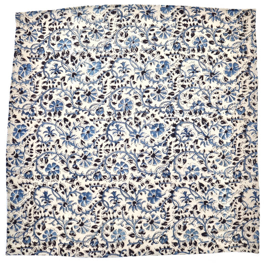 Hazel Blooms  - Kalamkari Cotton Bandana (KK1494)