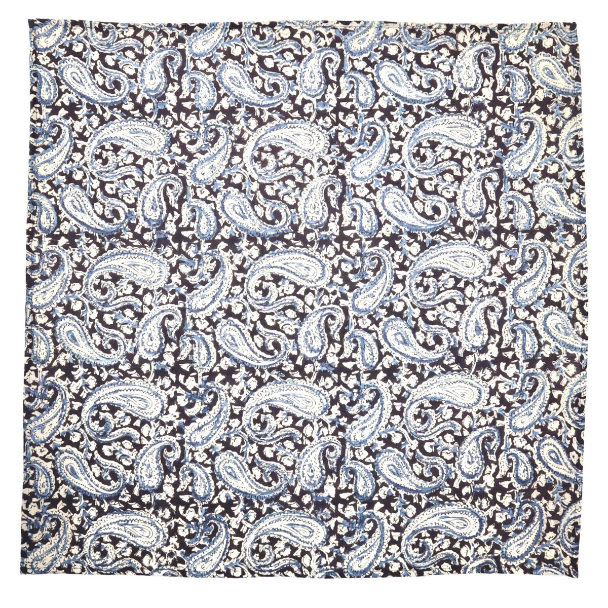 Indigo Mirage - Kalamkari Cotton Bandana (KK1495)