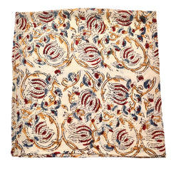 Whispering Flora - Kalamkari Cotton Bandana (KK1498)