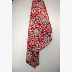 Crimson Blossom - Kalamkari Cotton Bandana