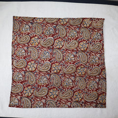 Maroon Paisley Bloom - Kalamkari Cotton Bandana