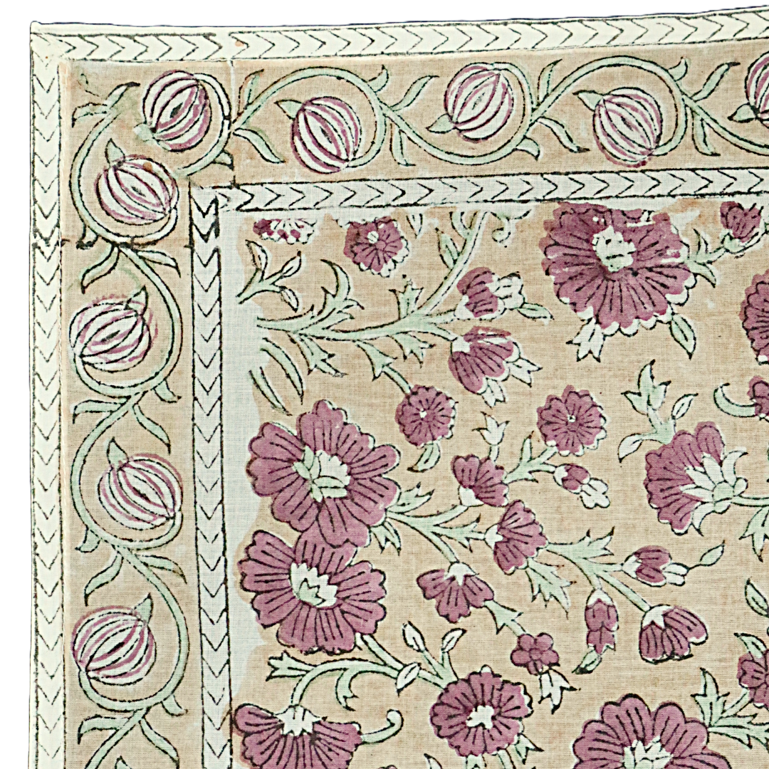 Gulbahar - Hand Block Printed Cotton Bandana