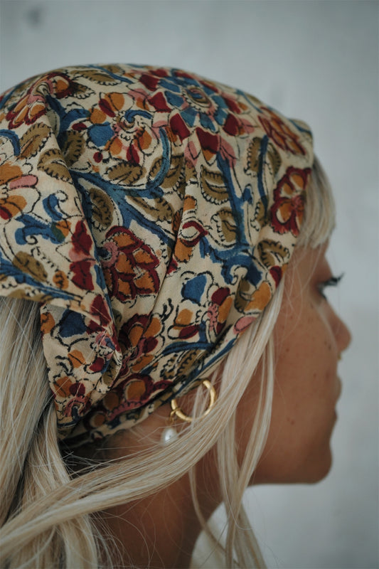 Royal Garden - Kalamkari Cotton Bandana