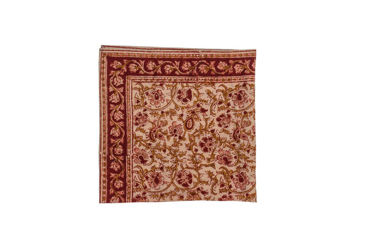 Bleeding Blossom - Kalamkari Cotton Bandana