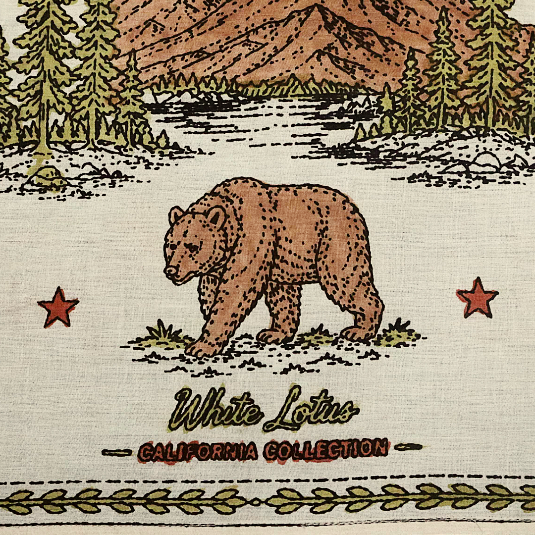 California Bears - Hand Painted Cotton Bandana (HP0042)