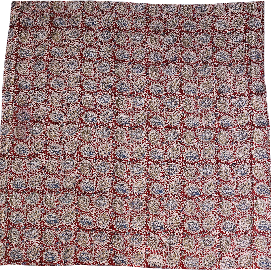 Chatusra Paisley - Kalamkari Cotton XL Wrap