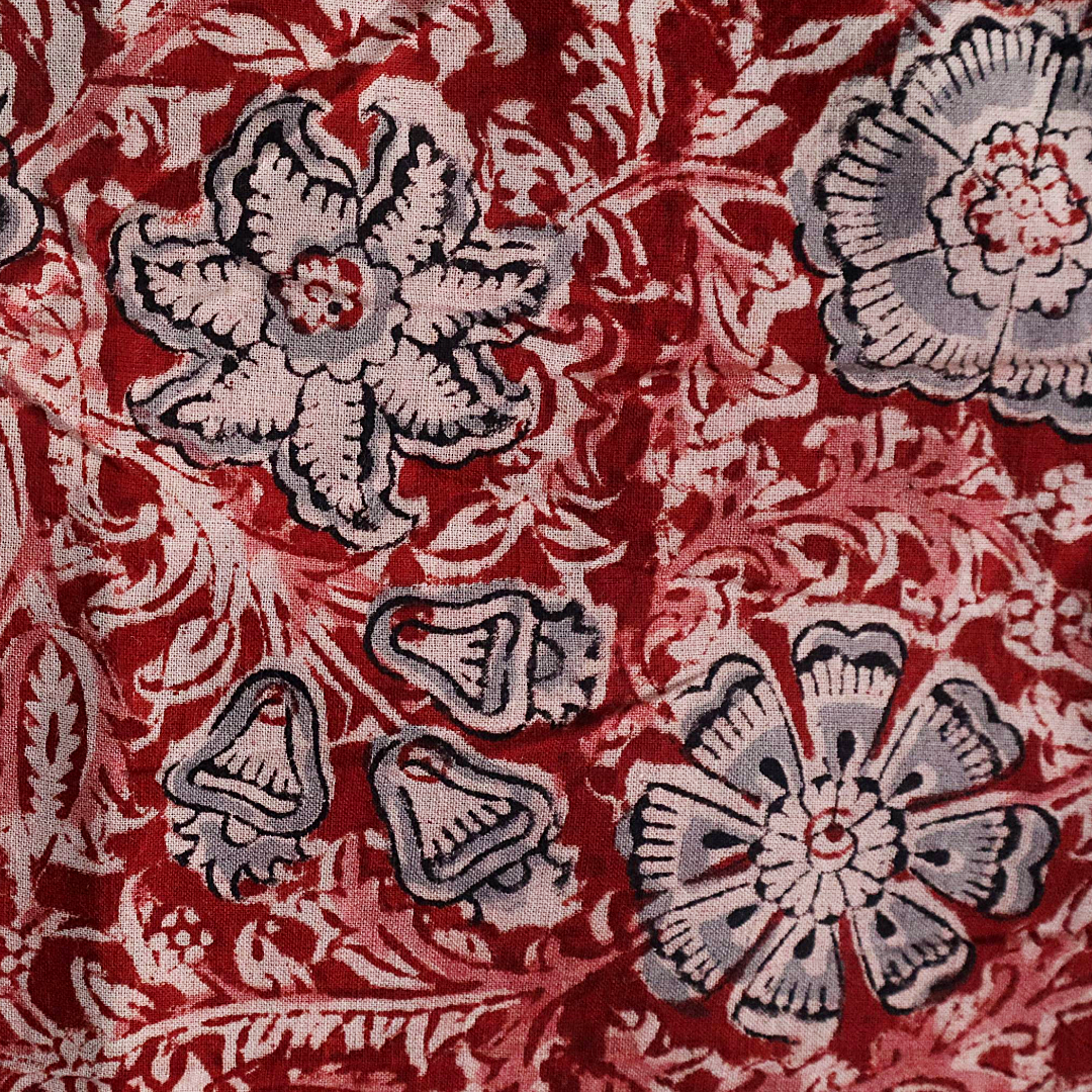 Crimson Blossom -  XL Cotton Wrap