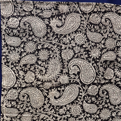 Charcoal Paisley - XL Cotton Wrap