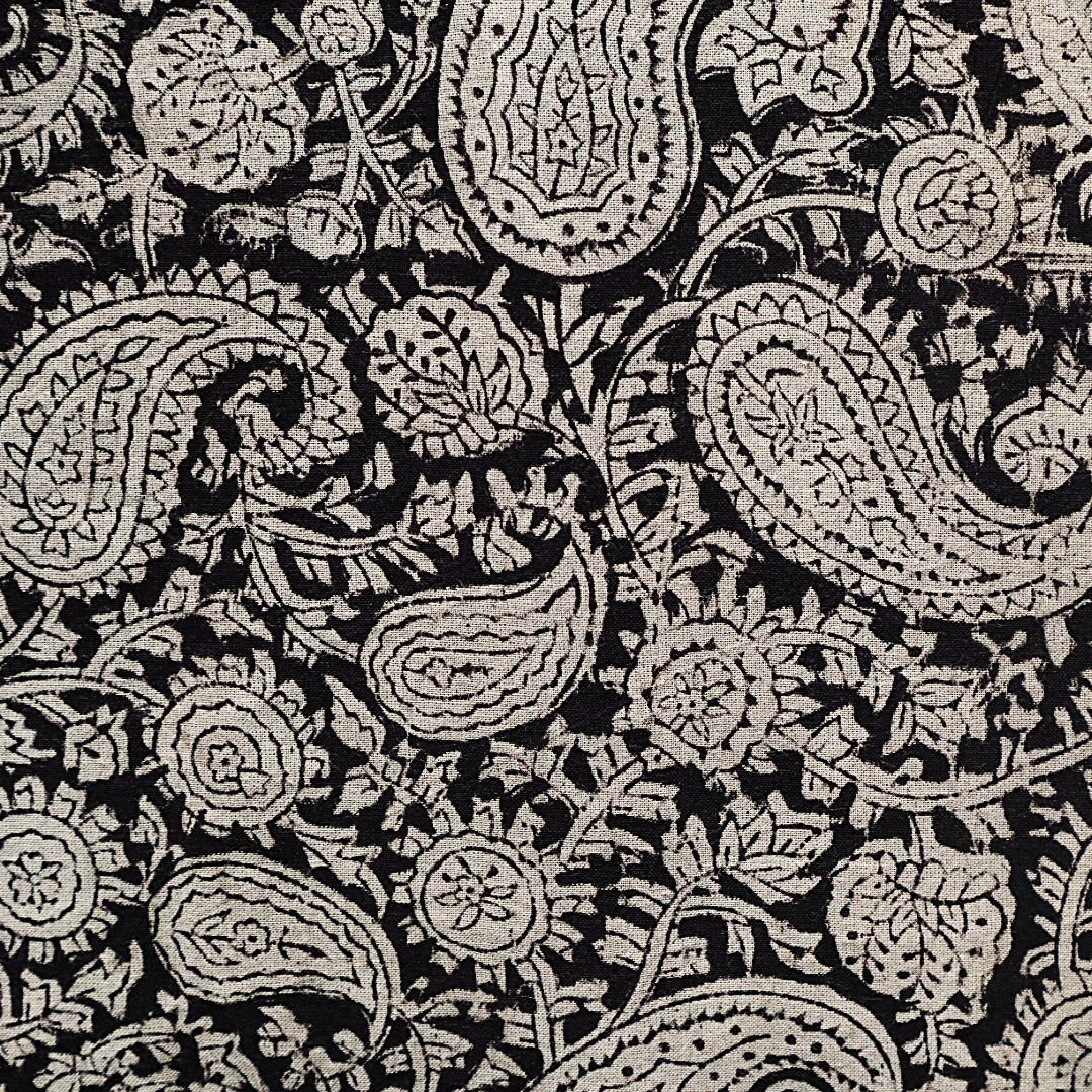 Charcoal Paisley - XL Cotton Wrap
