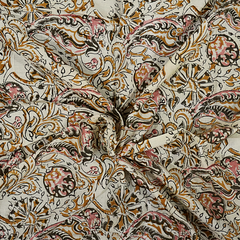 Pink Bourbon - Kalamkari Cotton XL Wrap