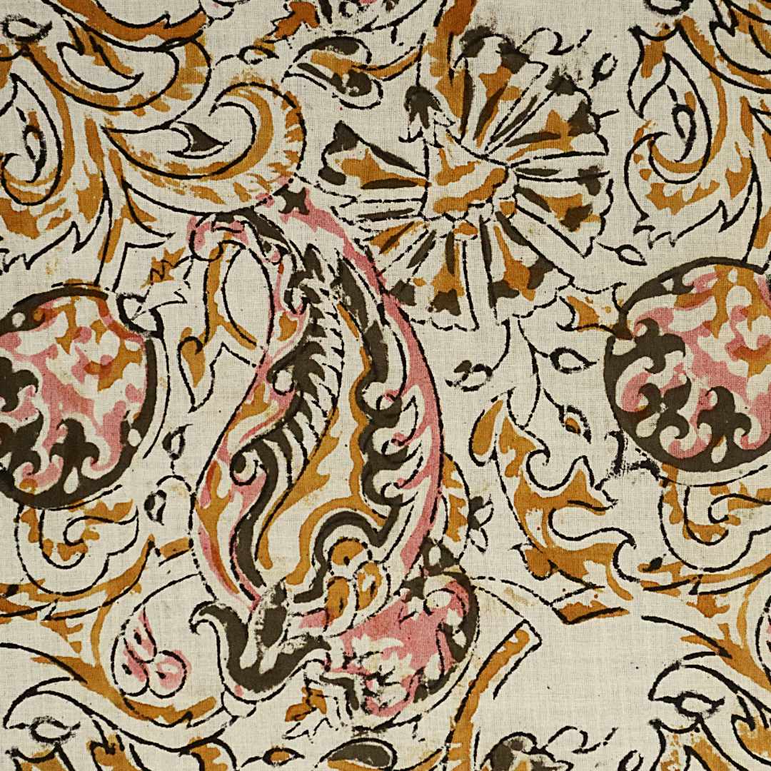 Pink Bourbon - Kalamkari Cotton XL Wrap