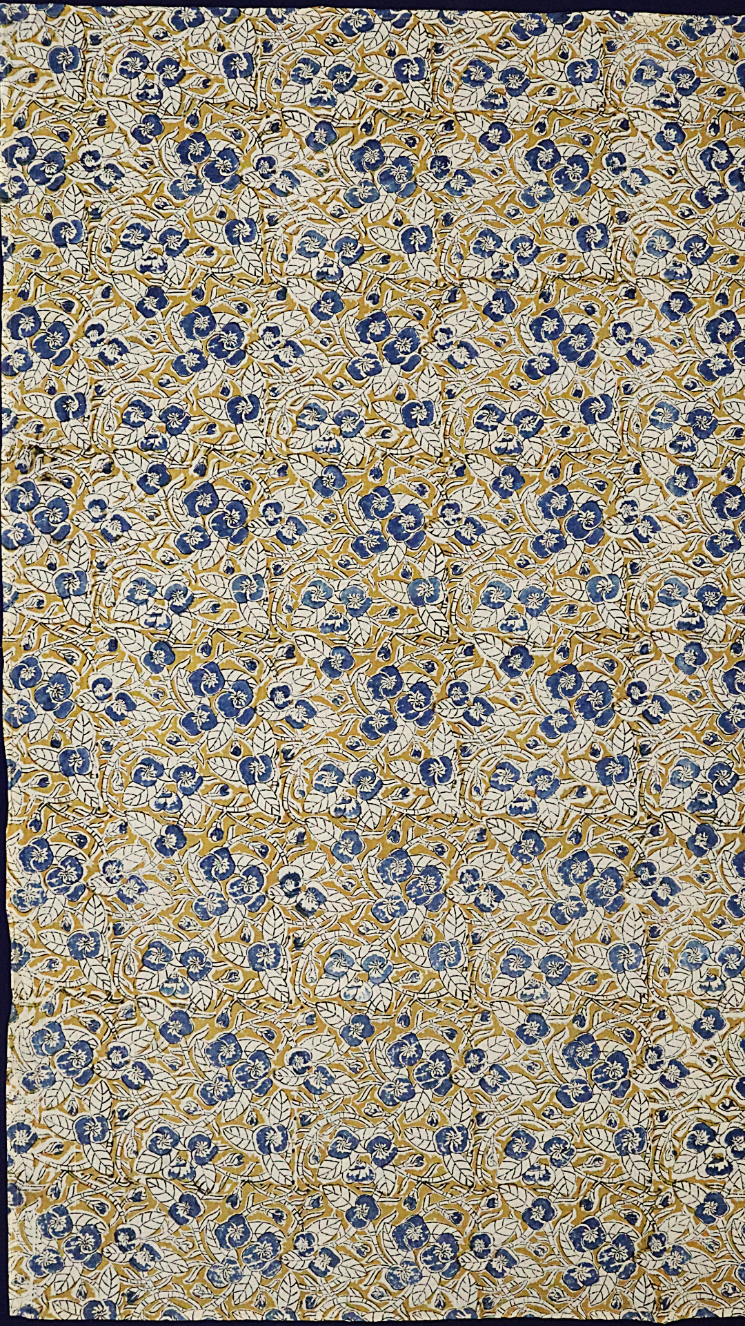 Blueberry Vine (Yellow) - XL Cotton Wrap