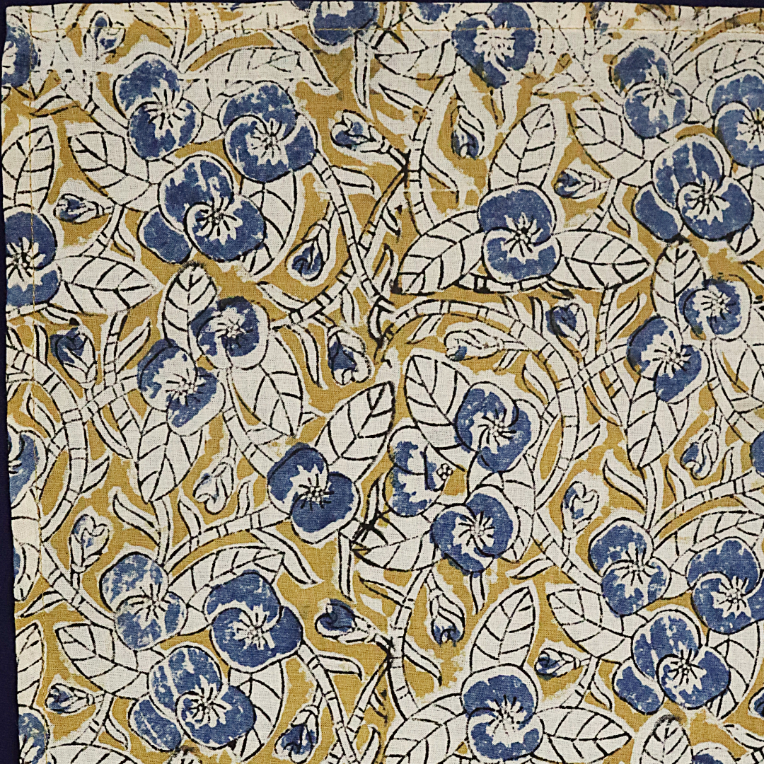 Blueberry Vine (Yellow) - XL Cotton Wrap