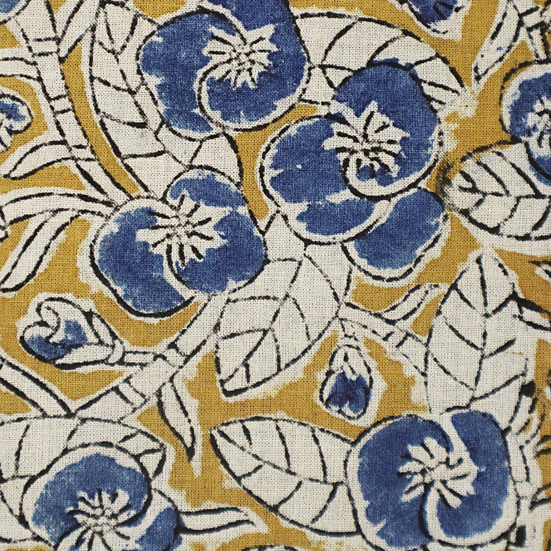 Blueberry Vine (Yellow) - XL Cotton Wrap