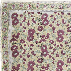 XL1020 — Cotton XL Wrap (44" × 44") - Hand Block Printed