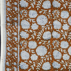 XL1022 — Cotton XL Wrap (44" × 44") - Hand Block Printed