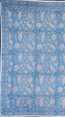 Blue Skies - Kalamkari Cotton XL Wrap