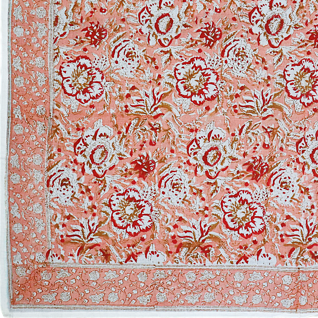 Fire Lilies - Kalamkari Cotton XL Wrap