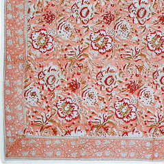XL1024 — Cotton XL Wrap (44" × 44") - Hand Block Printed