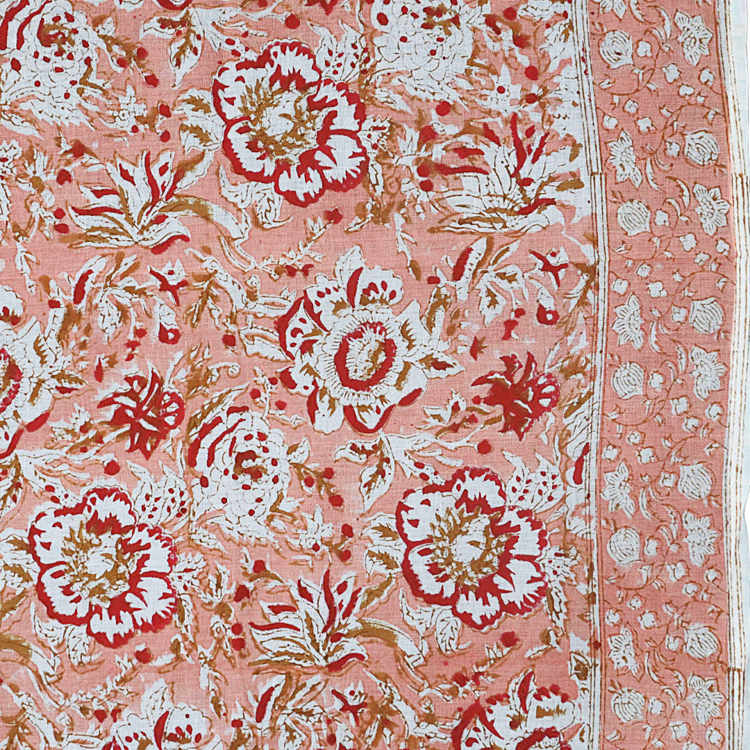 Fire Lilies - Kalamkari Cotton XL Wrap