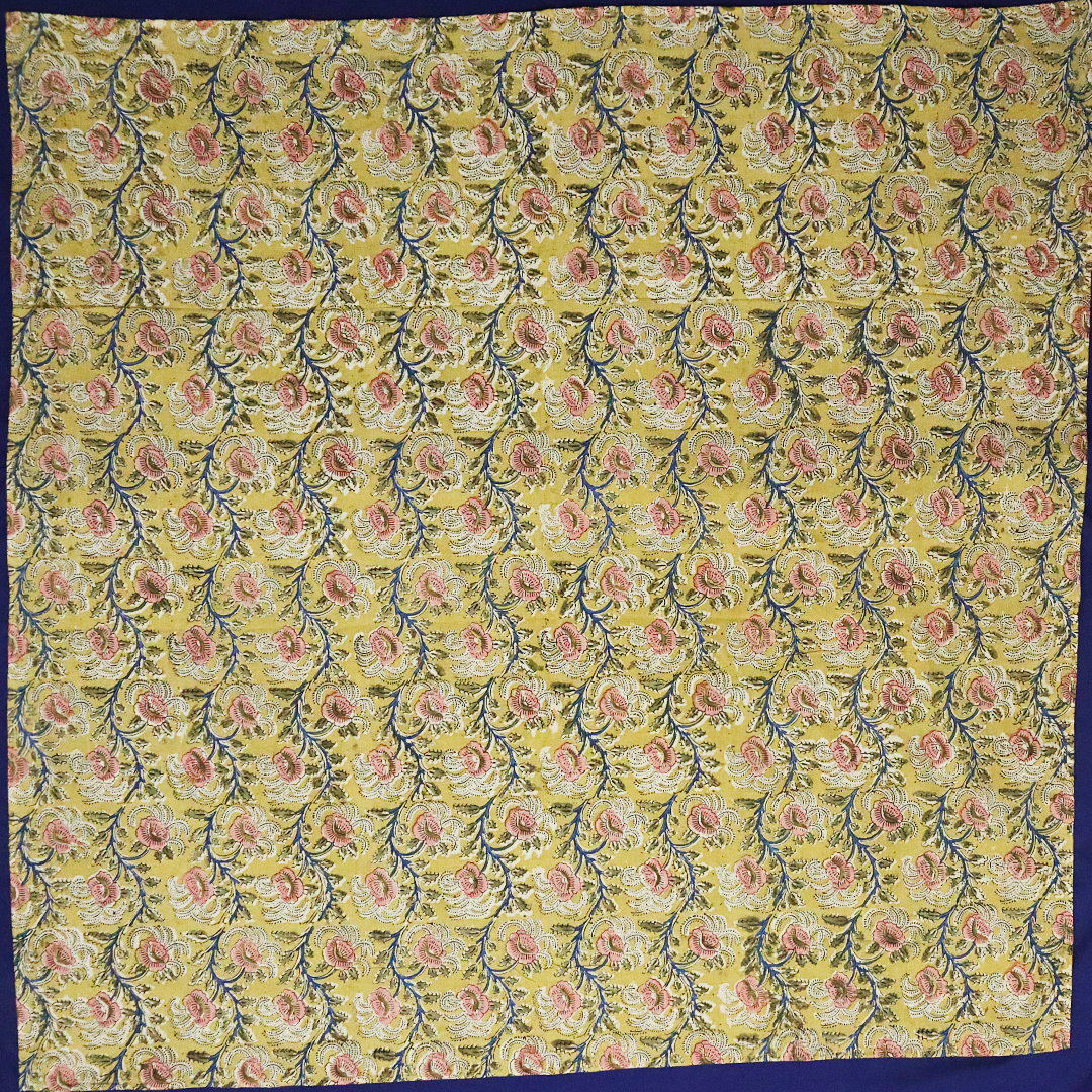 XL1026 — XL Cotton Wrap (44" × 44") - Hand Block printed