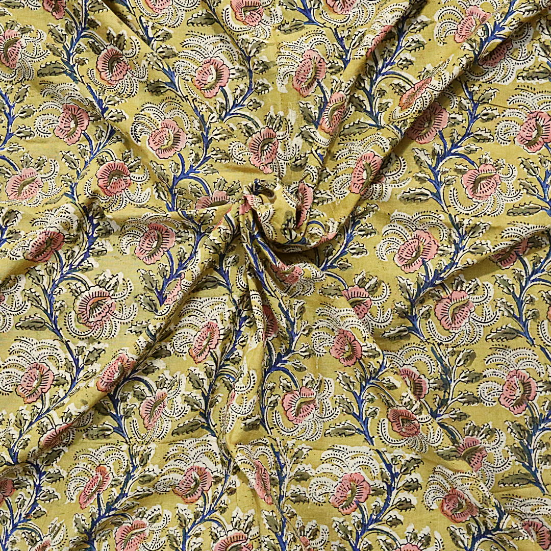 XL1026 — XL Cotton Wrap (44" × 44") - Hand Block printed