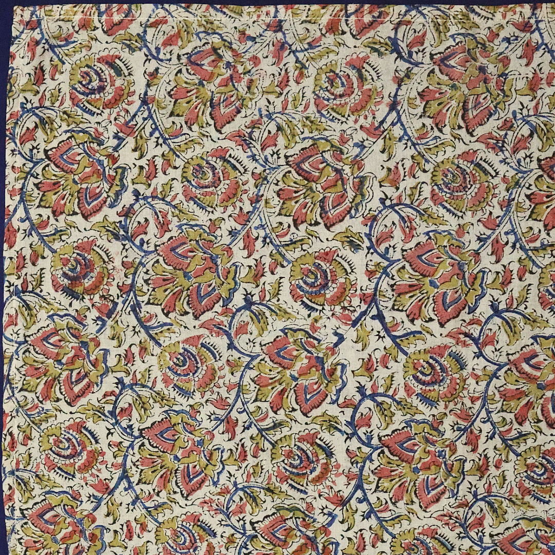 XL1027 — XL Cotton Wrap (44" × 44") - Hand Block printed