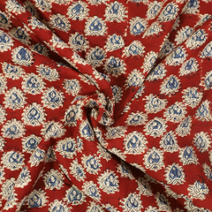 Diya's Flame - XL Cotton Wrap - Hand Block Printed