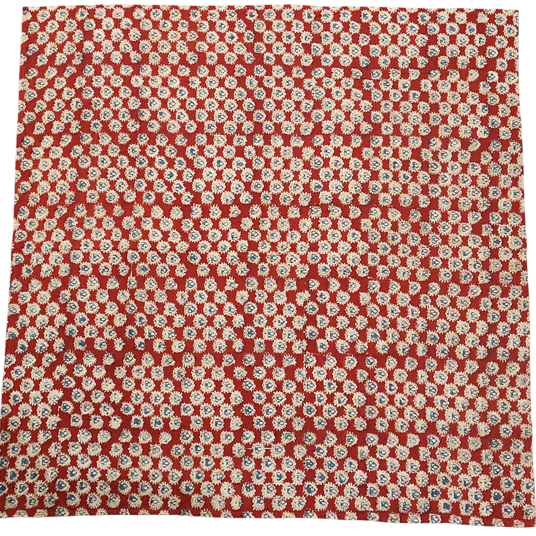 Diya's Flame - XL Cotton Wrap - Hand Block Printed