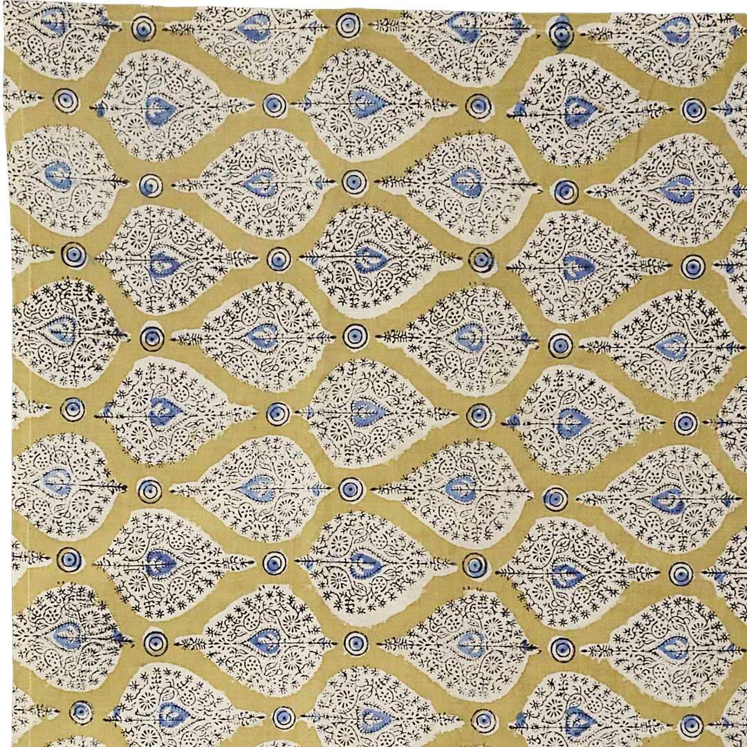 Teardrop Garden - XL Cotton Wrap - Hand Block Printed