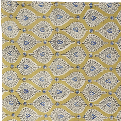 Teardrop Garden - XL Cotton Wrap - Hand Block Printed