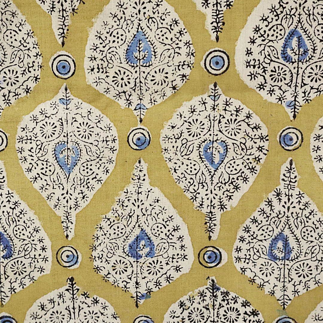 Teardrop Garden - XL Cotton Wrap - Hand Block Printed
