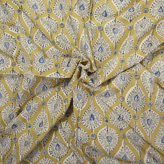 Teardrop Garden - XL Cotton Wrap - Hand Block Printed