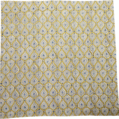 Teardrop Garden - XL Cotton Wrap - Hand Block Printed