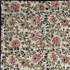Blossom Breeze - XL Cotton Wrap - Hand Block Printed