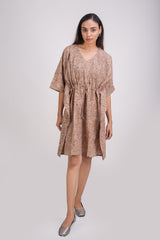 510-107  Whitelotus "Sony" kaftan knee length Women's Dress